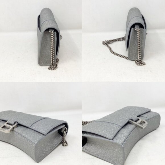 Balenciaga #15P876 Fabric Hourglass Chain Bag - Picture 3 of 6